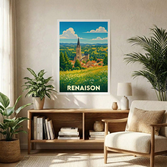 Affiche A1 (59,4 x 84,1 cm) Sans cadre souvenir de Renaison