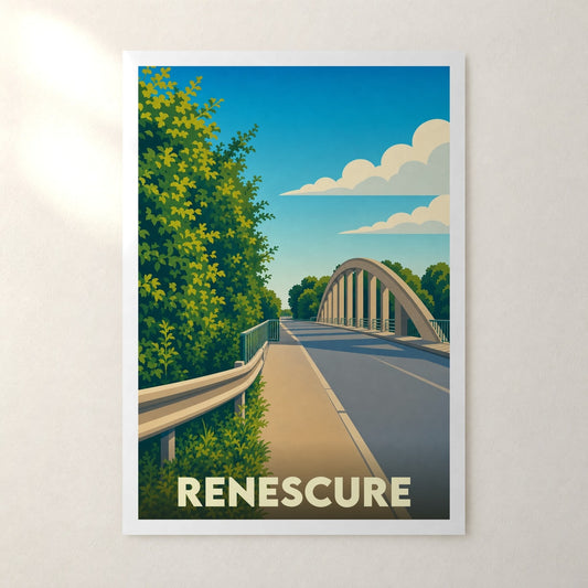 Affiche Renescure – sans cadre, accrochée au mur