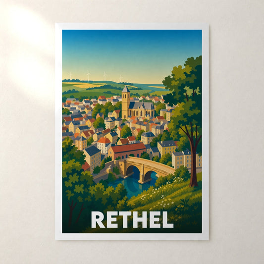Affiche Rethel – sans cadre, accrochée au mur