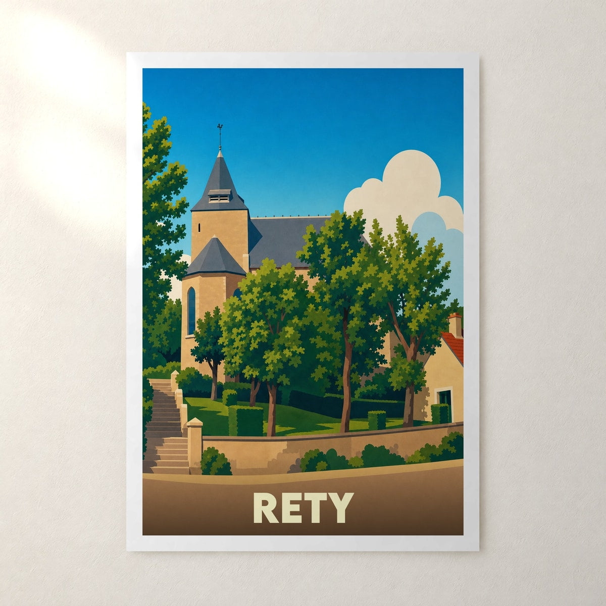 Affiche Rety – sans cadre, accrochée au mur