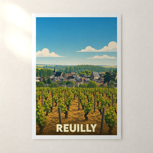 Affiche Reuilly – sans cadre, accrochée au mur
