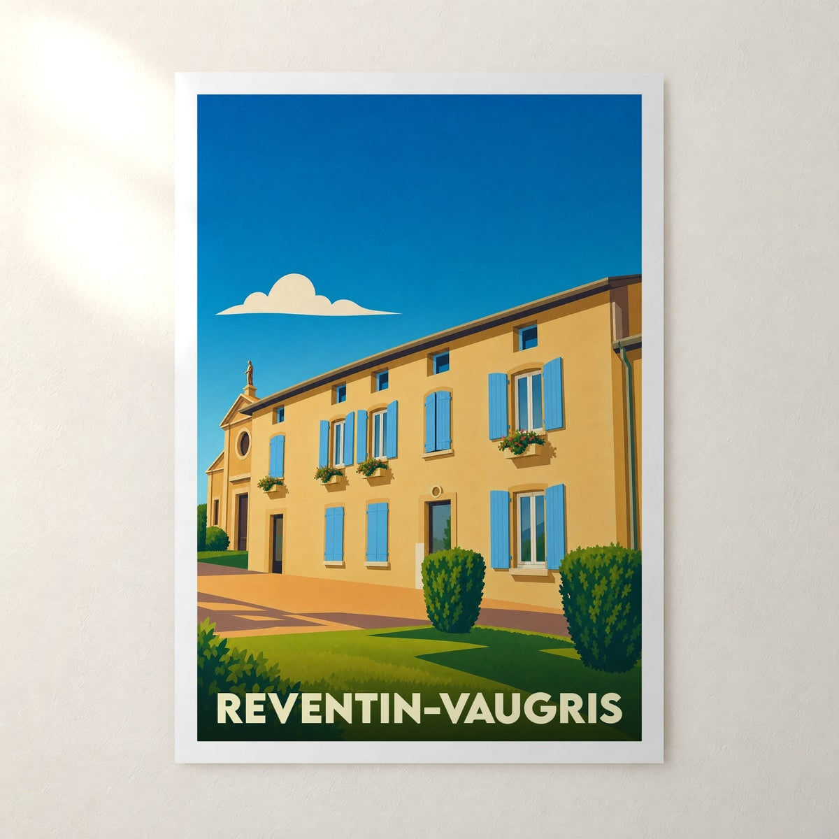 Affiche Reventin-Vaugris – sans cadre, accrochée au mur
