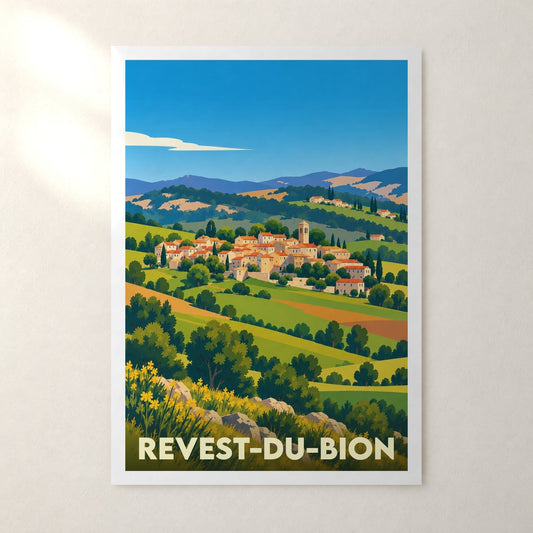 Affiche Revest-du-Bion – sans cadre, accrochée au mur