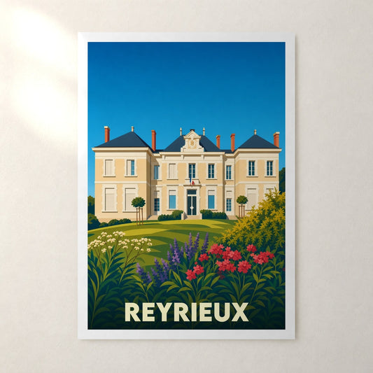 Affiche Reyrieux – sans cadre, accrochée au mur