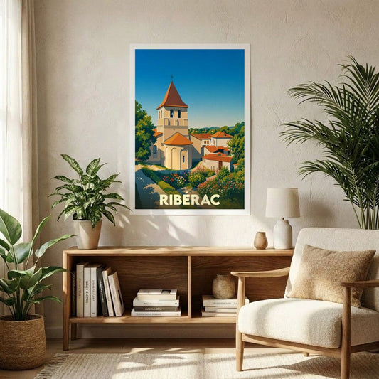 Affiche A1 (59,4 x 84,1 cm) Sans cadre souvenir de Ribérac