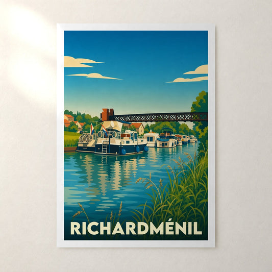 Affiche Richardménil – sans cadre, accrochée au mur