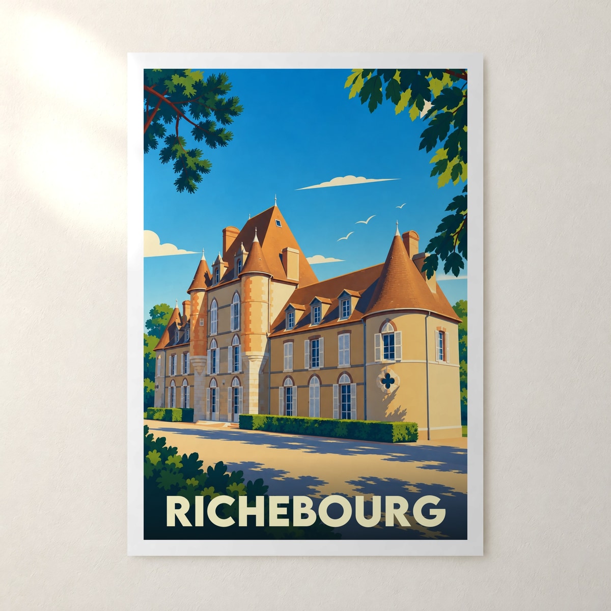 Affiche Richebourg (Yvelines) – sans cadre, accrochée au mur