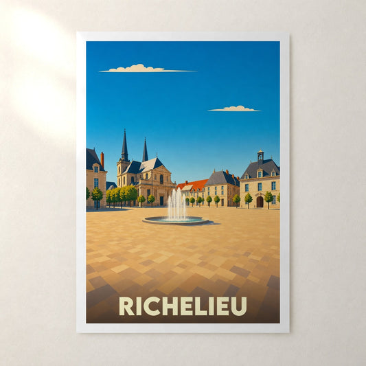 Affiche Richelieu – sans cadre, accrochée au mur