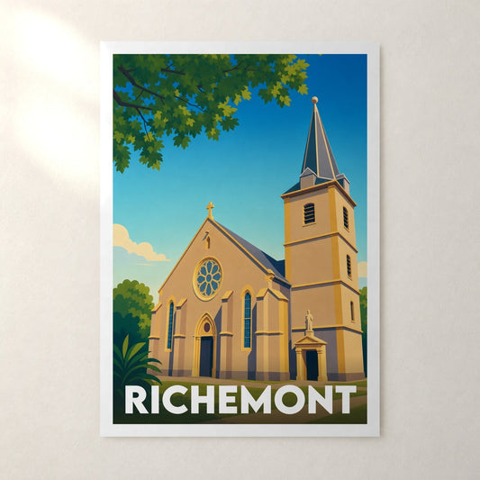 Affiche Richemont – sans cadre, accrochée au mur