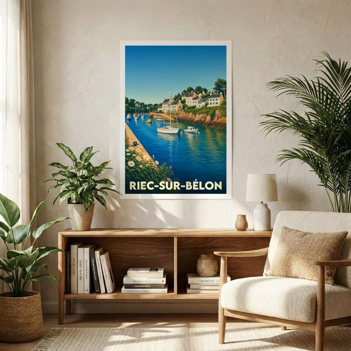Affiche A1 (59,4 x 84,1 cm) Sans cadre souvenir de Riec-sur-Bélon