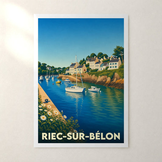 Affiche Riec-sur-Bélon – sans cadre, accrochée au mur