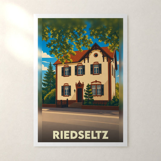 Affiche Riedseltz – sans cadre, accrochée au mur