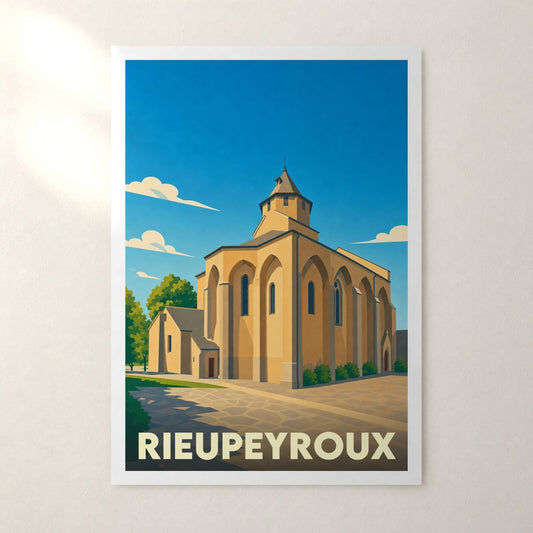 Affiche Rieupeyroux – sans cadre, accrochée au mur