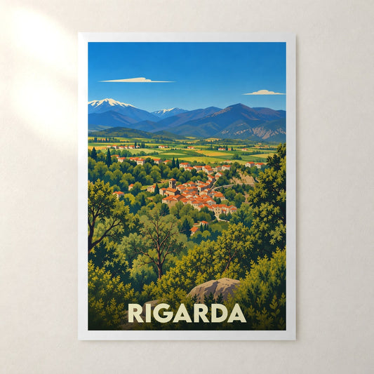 Affiche Rigarda – sans cadre, accrochée au mur