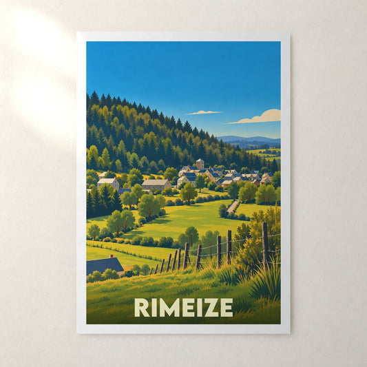 Affiche Rimeize – sans cadre, accrochée au mur