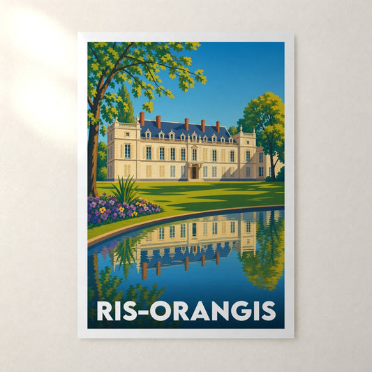Affiche Ris-Orangis – sans cadre, accrochée au mur