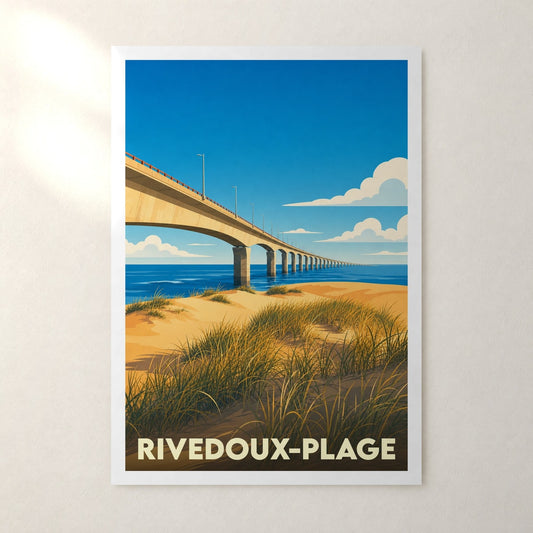 Affiche Rivedoux-Plage – sans cadre, accrochée au mur