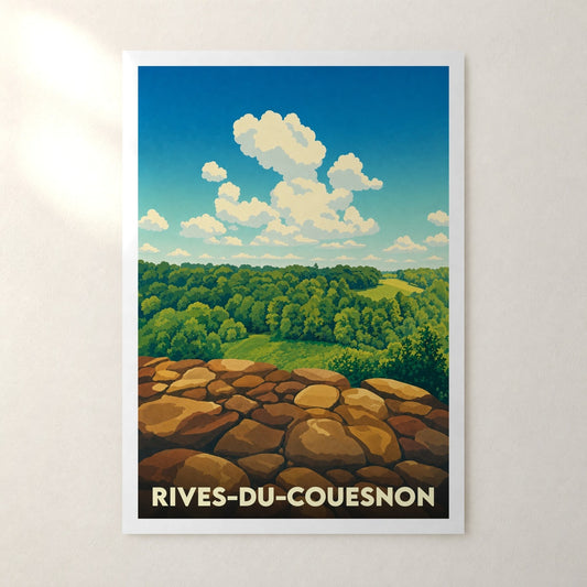 Affiche Rives-du-Couesnon – sans cadre, accrochée au mur