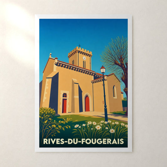 Affiche Rives-du-Fougerais – sans cadre, accrochée au mur