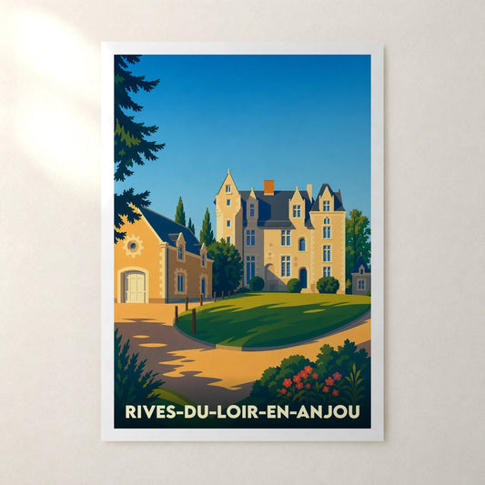 Affiche Rives-du-Loir-en-Anjou – sans cadre, accrochée au mur