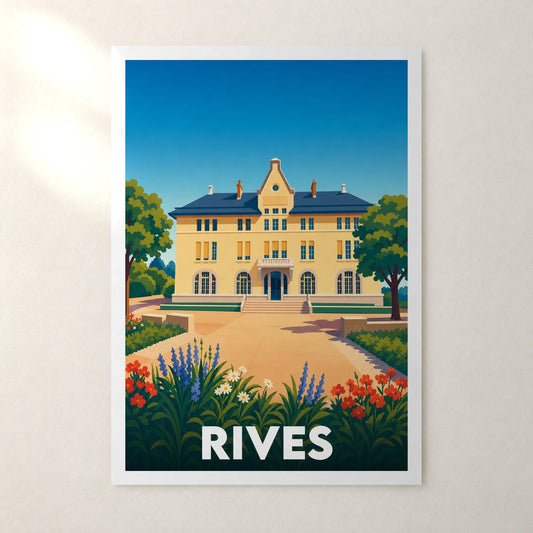 Affiche Rives – sans cadre, accrochée au mur