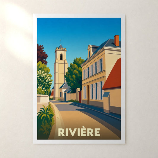 Affiche Rivière – sans cadre, accrochée au mur