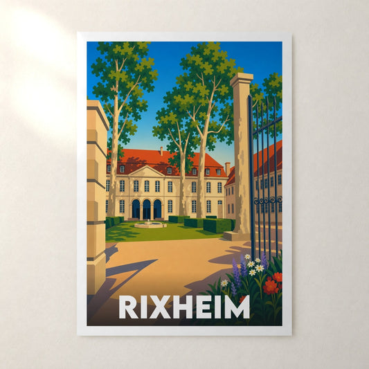 Affiche Rixheim – sans cadre, accrochée au mur