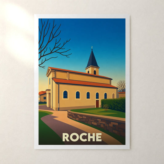 Affiche Roche – sans cadre, accrochée au mur