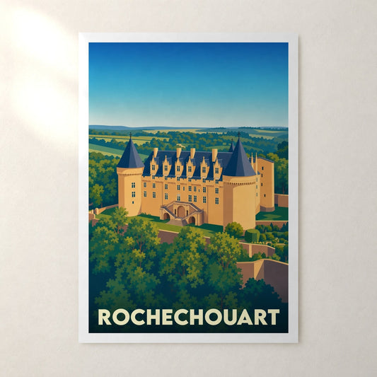 Affiche Rochechouart – sans cadre, accrochée au mur