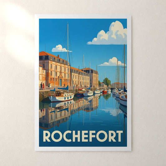 Affiche Rochefort – sans cadre, accrochée au mur
