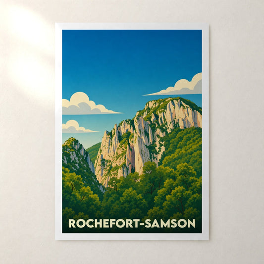 Affiche Rochefort-Samson – sans cadre, accrochée au mur