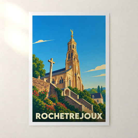 Affiche Rochetrejoux – sans cadre, accrochée au mur