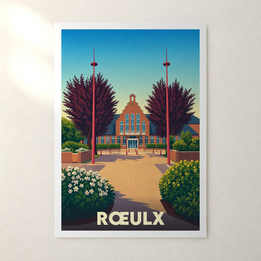 Affiche Rœulx – sans cadre, accrochée au mur