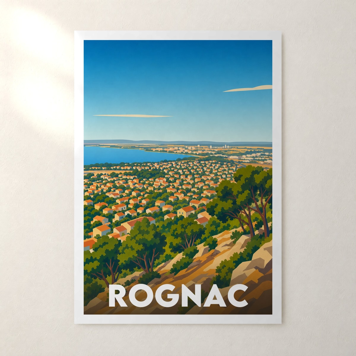 Affiche Rognac – sans cadre, accrochée au mur
