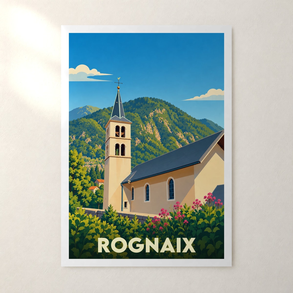 Affiche Rognaix – sans cadre, accrochée au mur