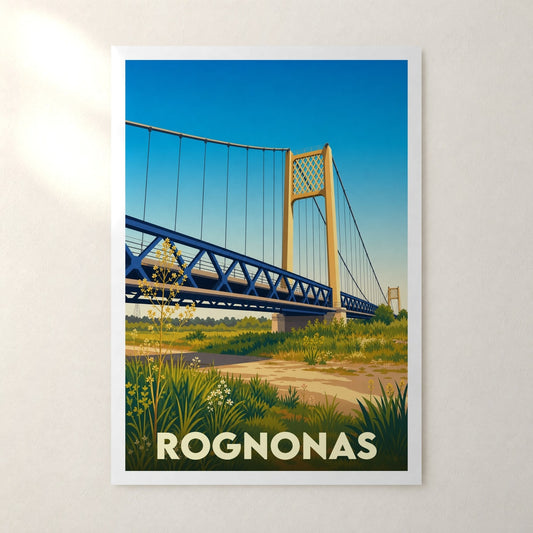 Affiche Rognonas – sans cadre, accrochée au mur