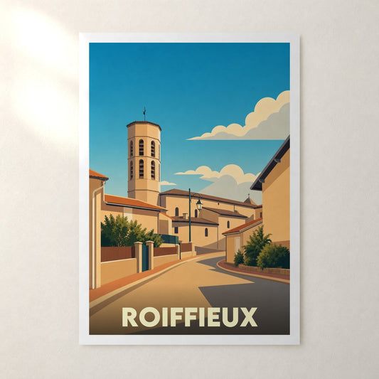 Affiche Roiffieux – sans cadre, accrochée au mur