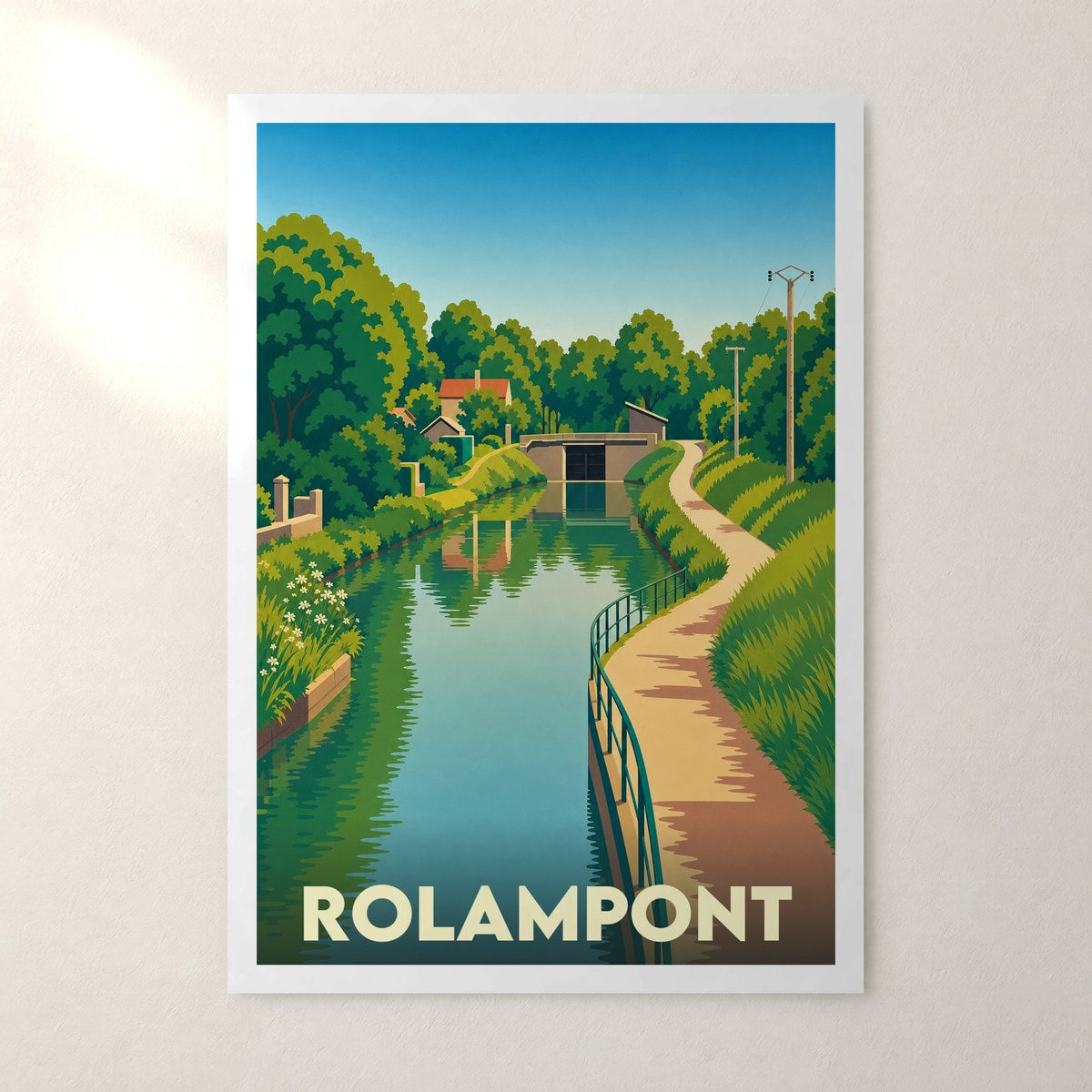 Affiche Rolampont – sans cadre, accrochée au mur