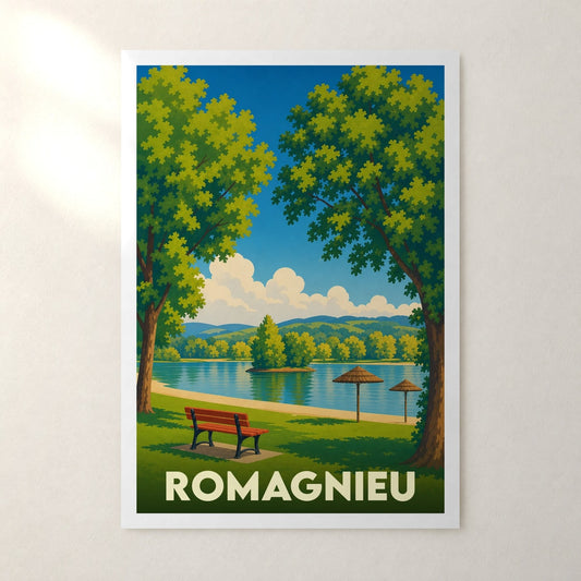 Affiche Romagnieu – sans cadre, accrochée au mur