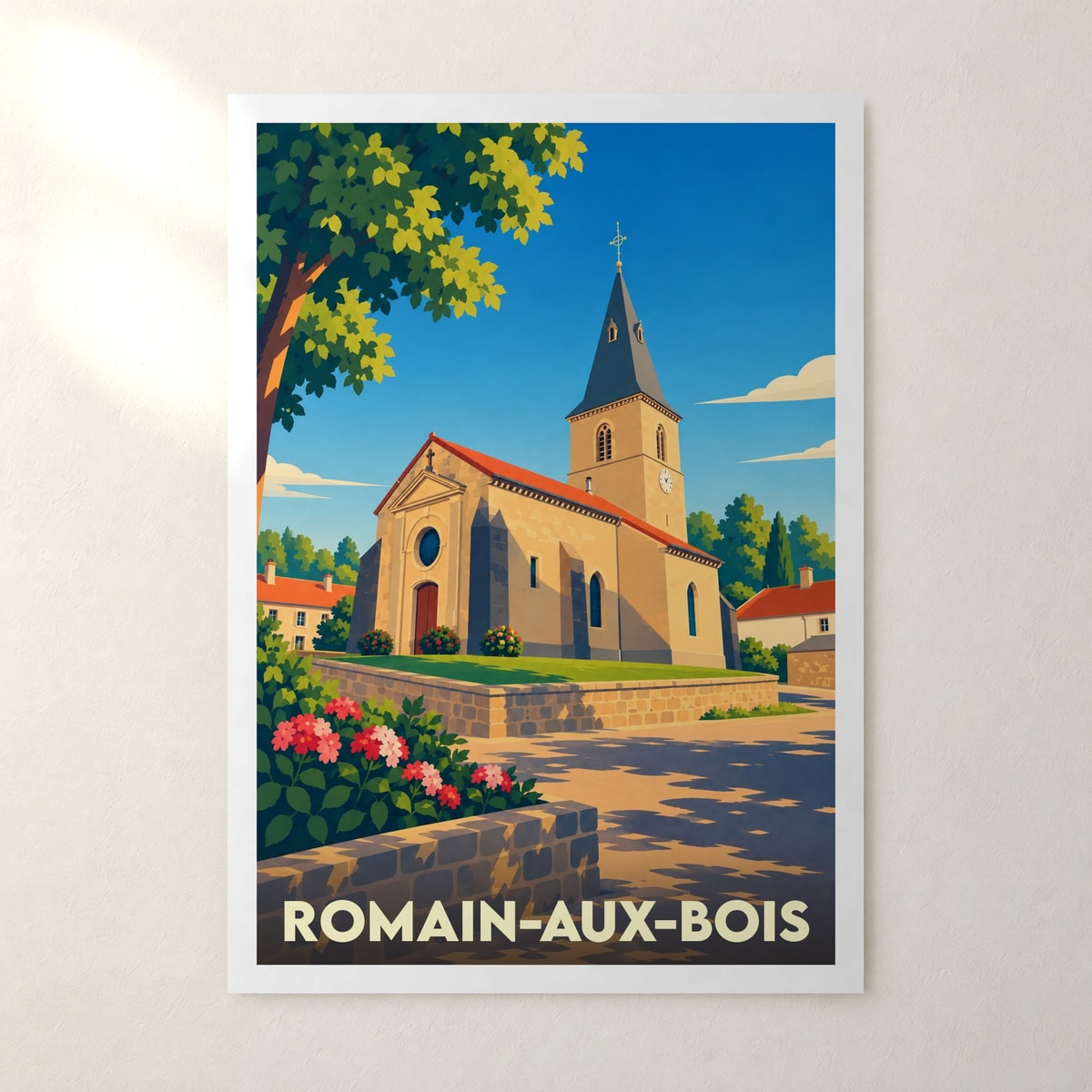 Affiche Romain-aux-Bois – sans cadre, accrochée au mur