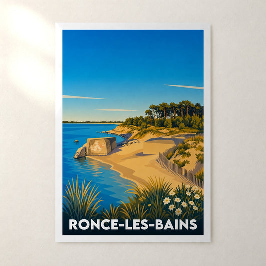Affiche Ronce-les-Bains – sans cadre, accrochée au mur