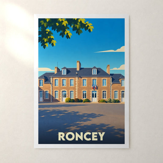 Affiche Roncey – sans cadre, accrochée au mur