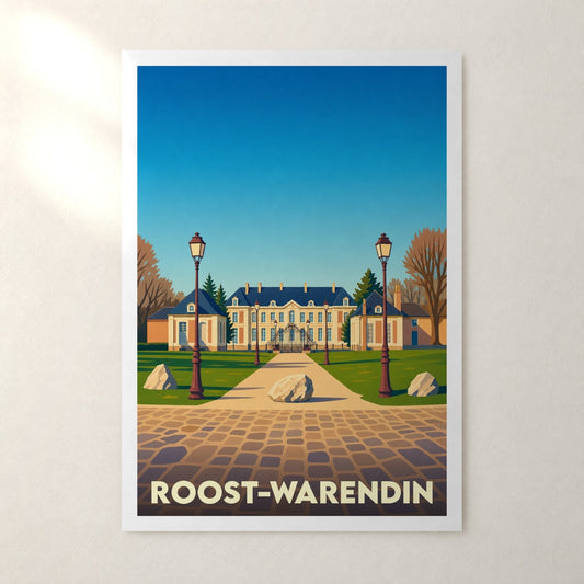Affiche Roost-Warendin – sans cadre, accrochée au mur