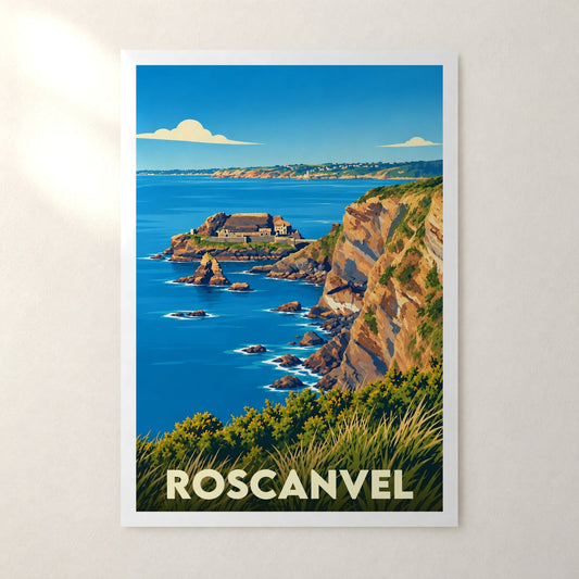 Affiche Roscanvel – sans cadre, accrochée au mur