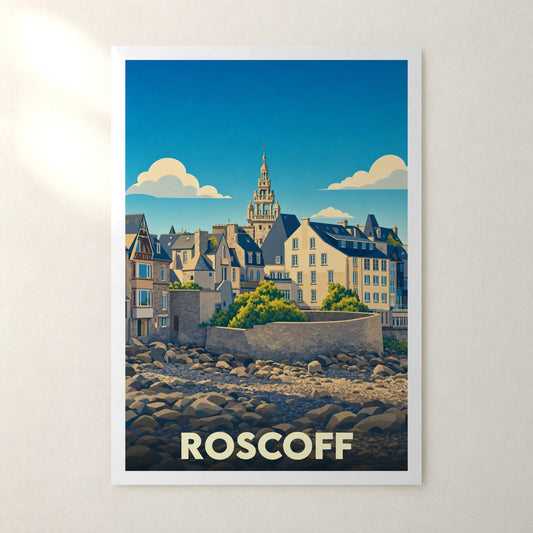 Affiche Roscoff – sans cadre, accrochée au mur