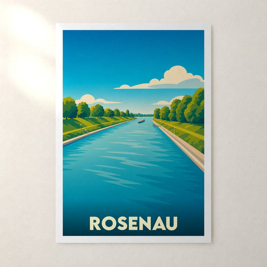 Affiche Rosenau – sans cadre, accrochée au mur