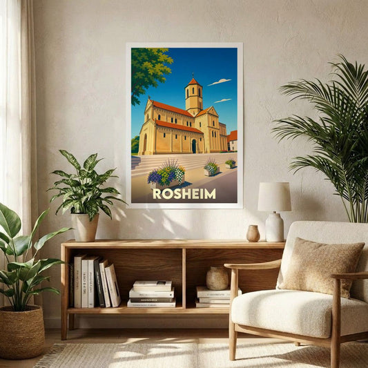 Affiche A1 (59,4 x 84,1 cm) Sans cadre souvenir de Rosheim