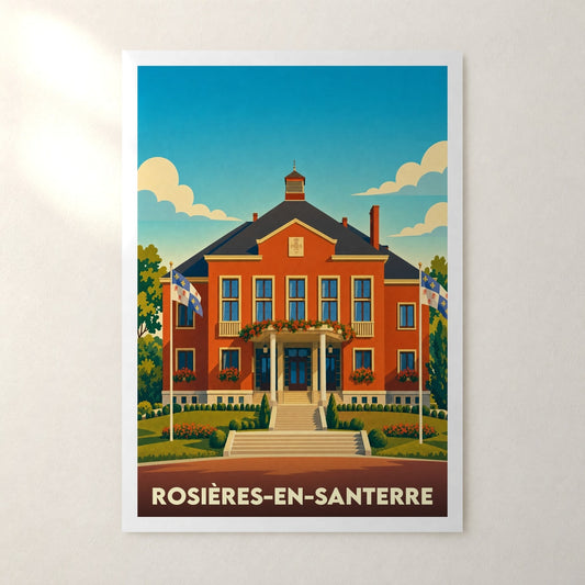 Affiche Rosières-en-Santerre – sans cadre, accrochée au mur