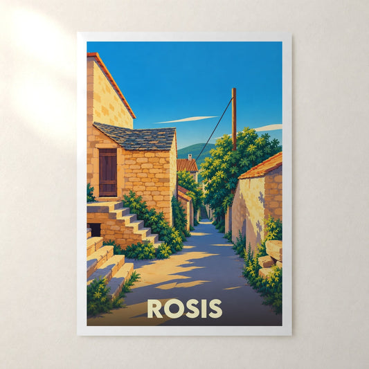 Affiche Rosis – sans cadre, accrochée au mur