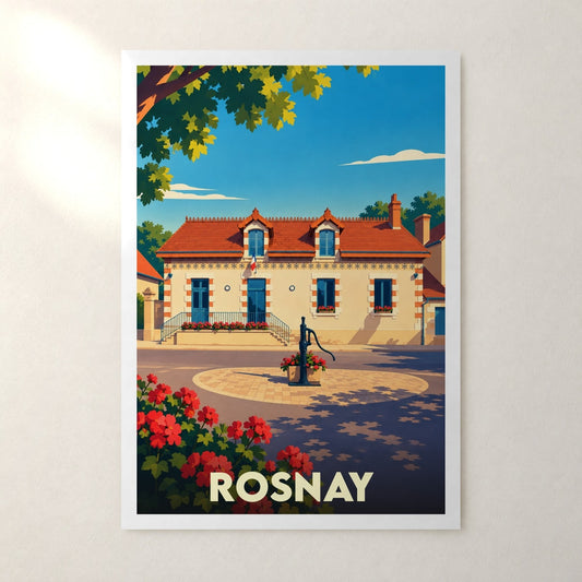 Affiche Rosnay (Indre) – sans cadre, accrochée au mur